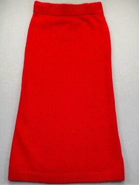 New LÉ AL.X Red Molehair wool Skirt.